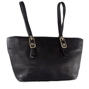 Coach Vintage Black Mini Market Tote Handbag